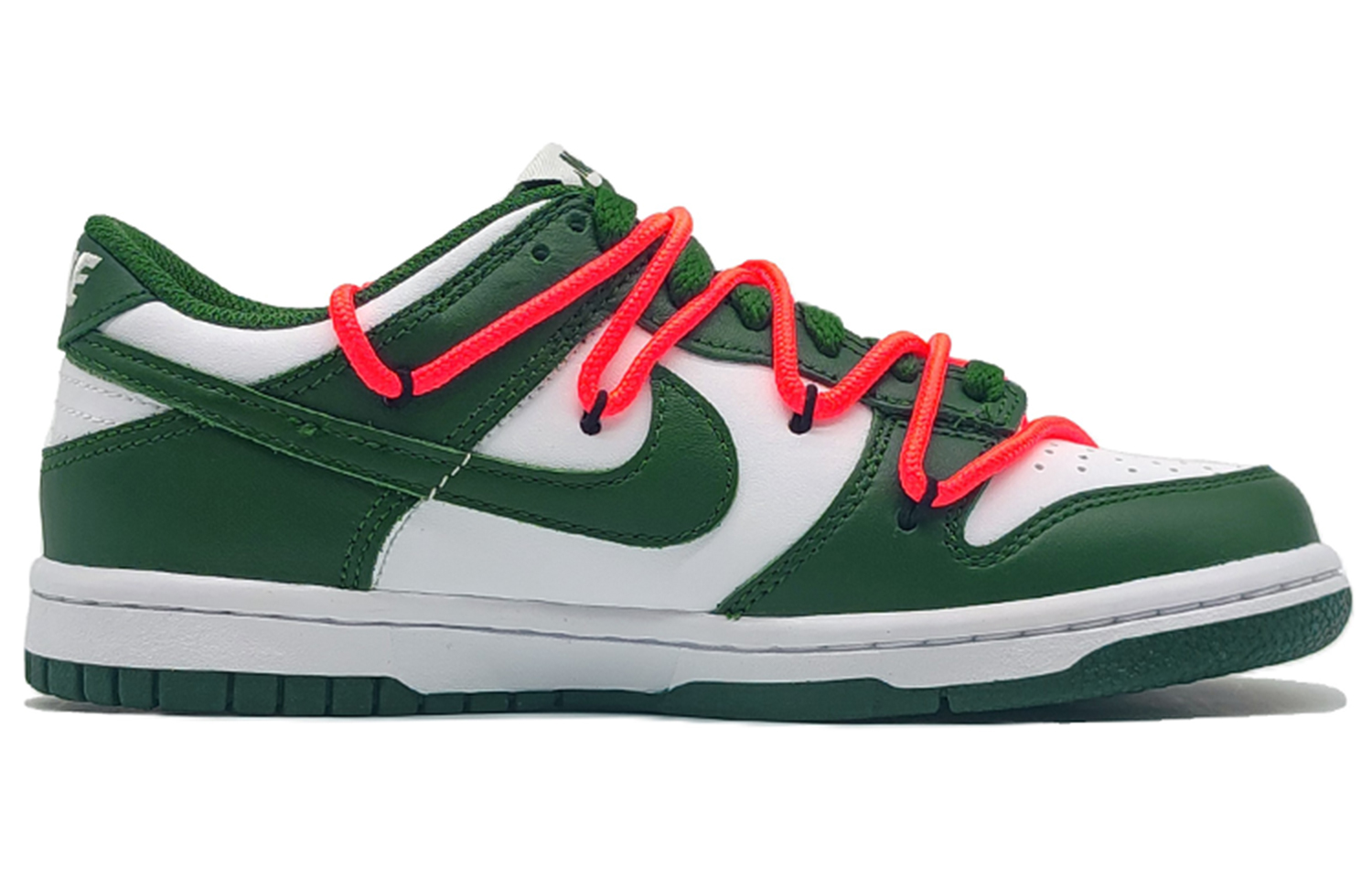 Nike Dunk Противоскользящие Амортизирующие Износостойкие Легкие Низкие Кроссовки для Скейтбординга Унисекс Белый Зеленый, Sanremo Green — фото 2