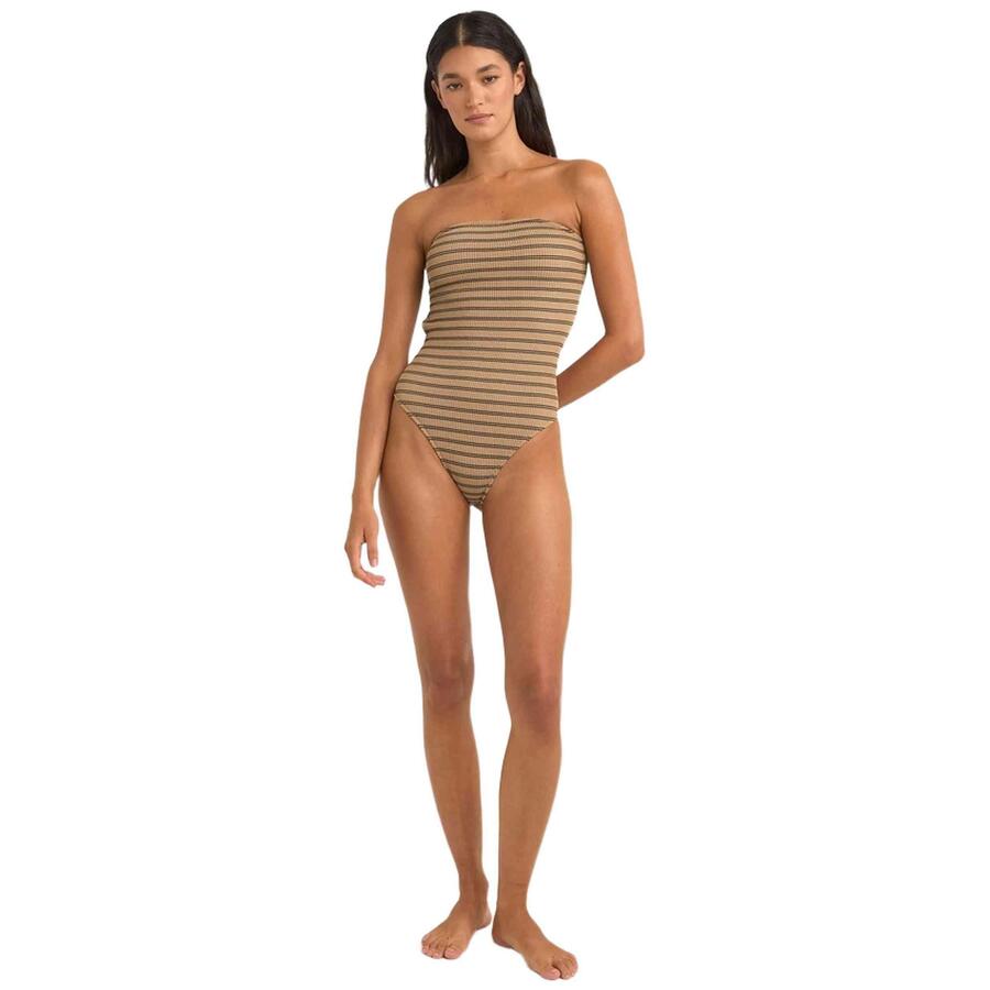 

RHYTHM Sol Stripe Strapless - Женский цельный купальник
