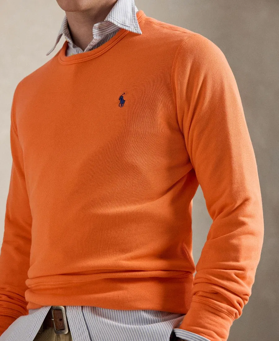Мужская толстовка с длинными рукавами и круглым вырезом Polo Ralph Lauren, Resort Orange — фото 3