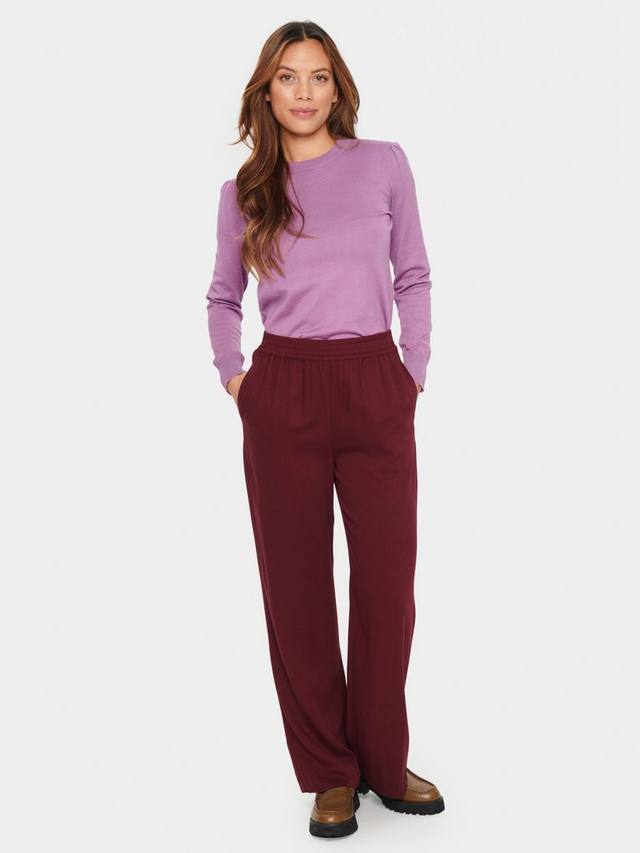 

Джемпер mila с круглым вырезом Saint Tropez, цвет Mulberry