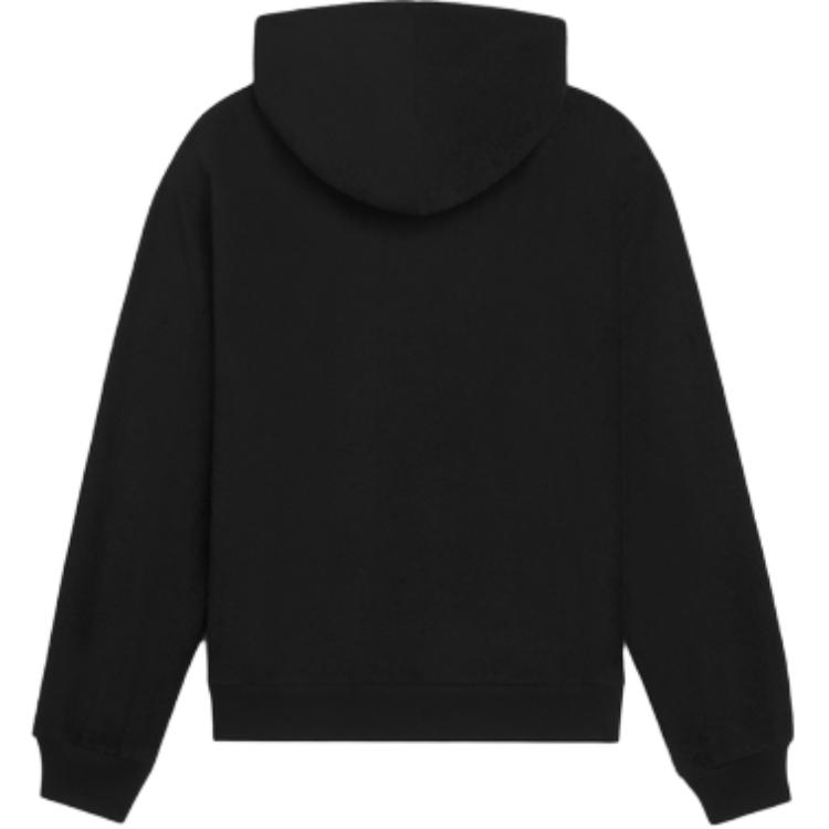 Свободный худи из хлопкового велюра CELINE, черный — фото 4