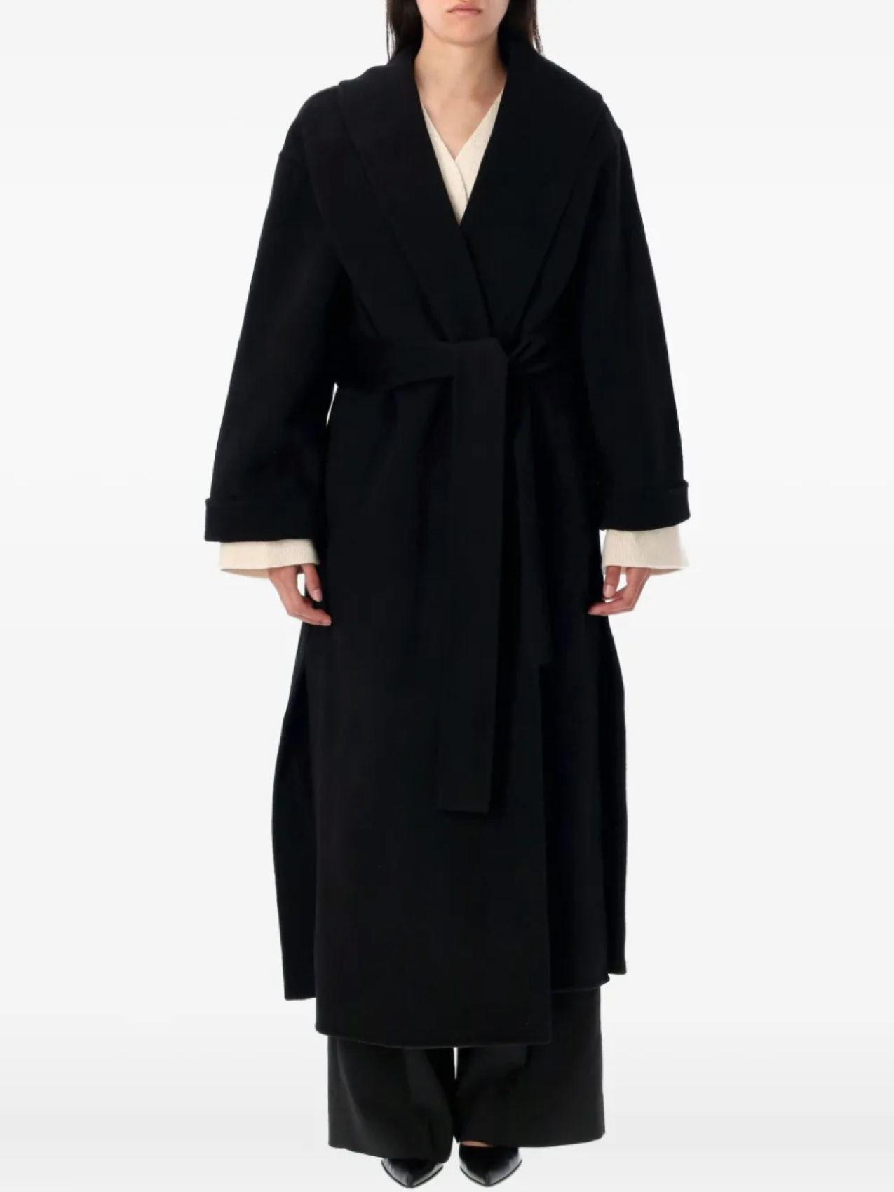 

Пальто By Malene Birger Trullem с поясом, черный