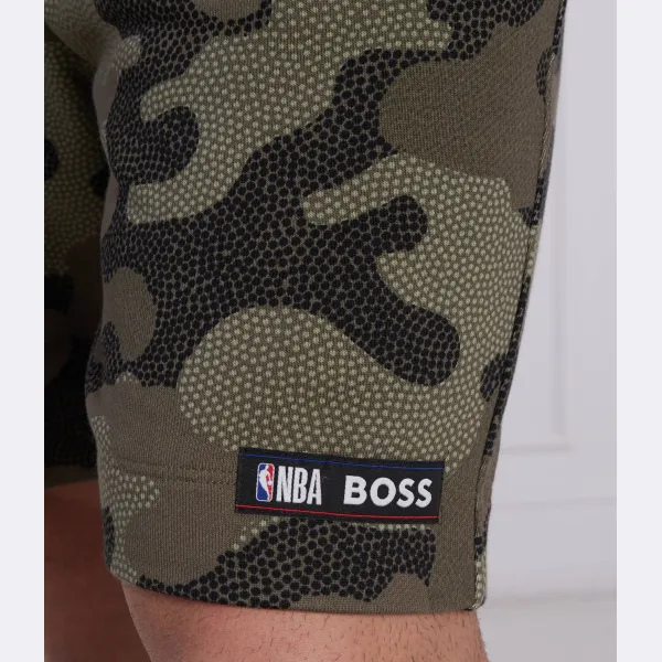 Шорты стандартного кроя Boss x nba slam_camo Boss, зеленый — фото 3