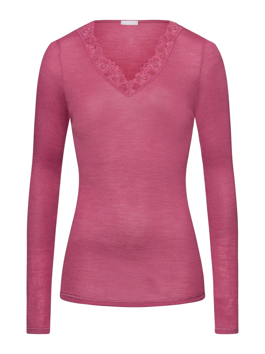 

Рубашка Hanro Woolen Lace, цвет Dark pink