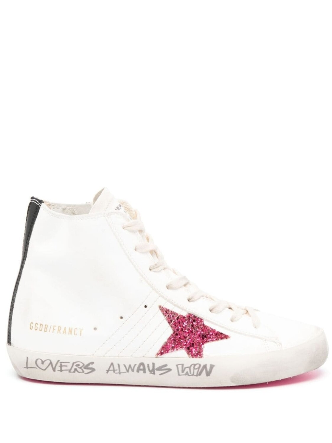

Golden Goose высокие кеды Francy, белый