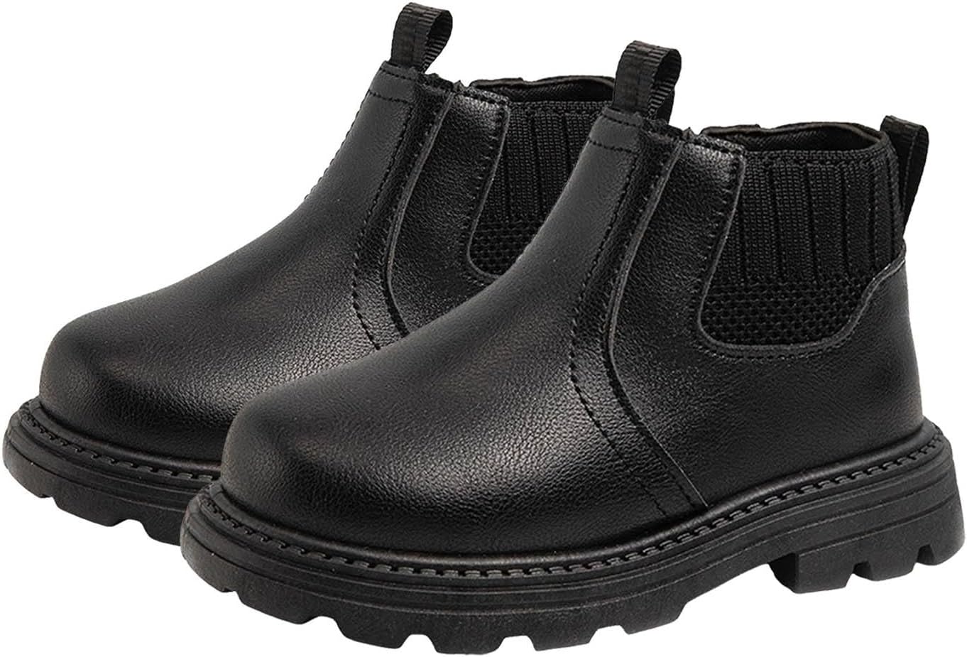 

Детские ботинки для девочек, зимние винтажные панк-готические массивные ботинки с боковой молнией, детские полусапожки на шнуровке из искусственной кожи для катания и снега, нескользящие ботинки для улицы в стиле ковбой для детей 4-12 лет Generi...