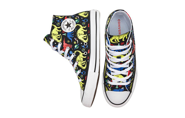 Кроссовки chuck taylor all star big dinosaur black/multi-color Converse, черный — фото 4