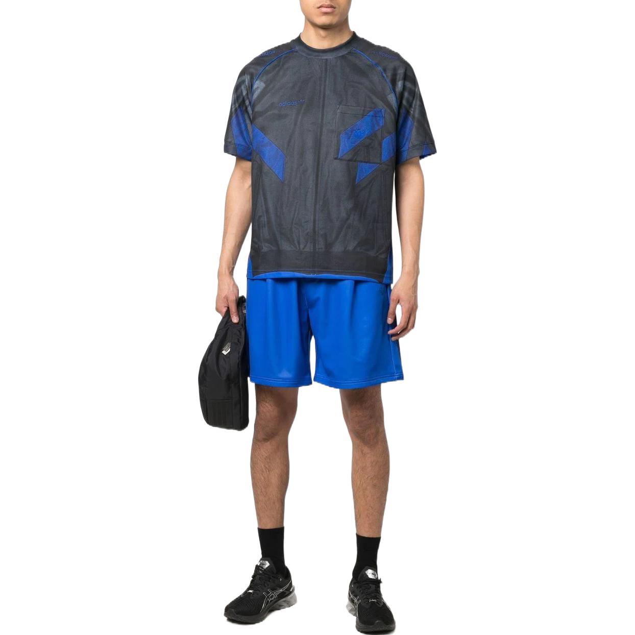 Шорты Men's adidas originals Design Drawstring Lacing Straight Shorts Colorblock HC0425 — фото 2