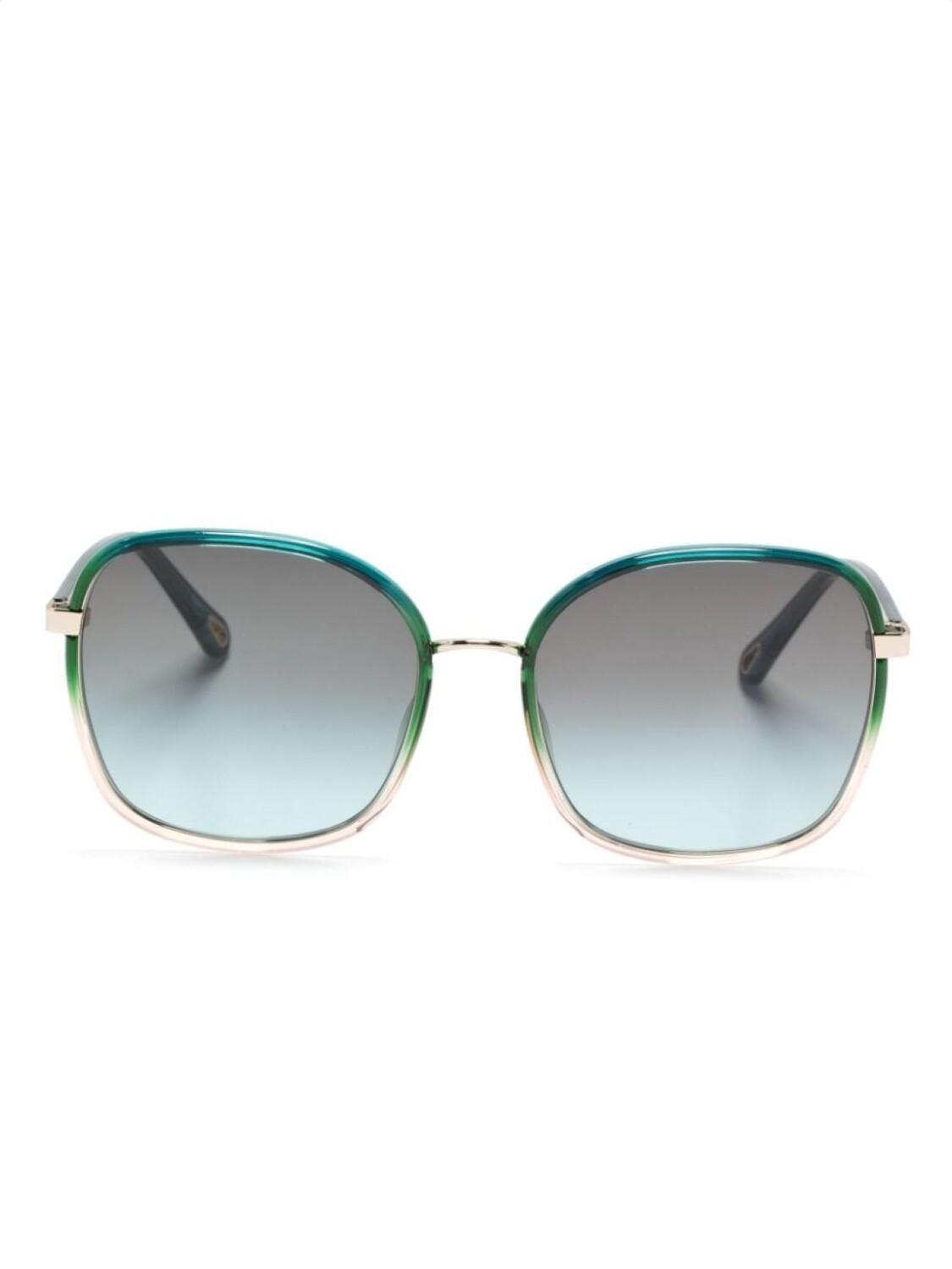

Chloé Eyewear солнцезащитные очки в массивной оправе, зеленый