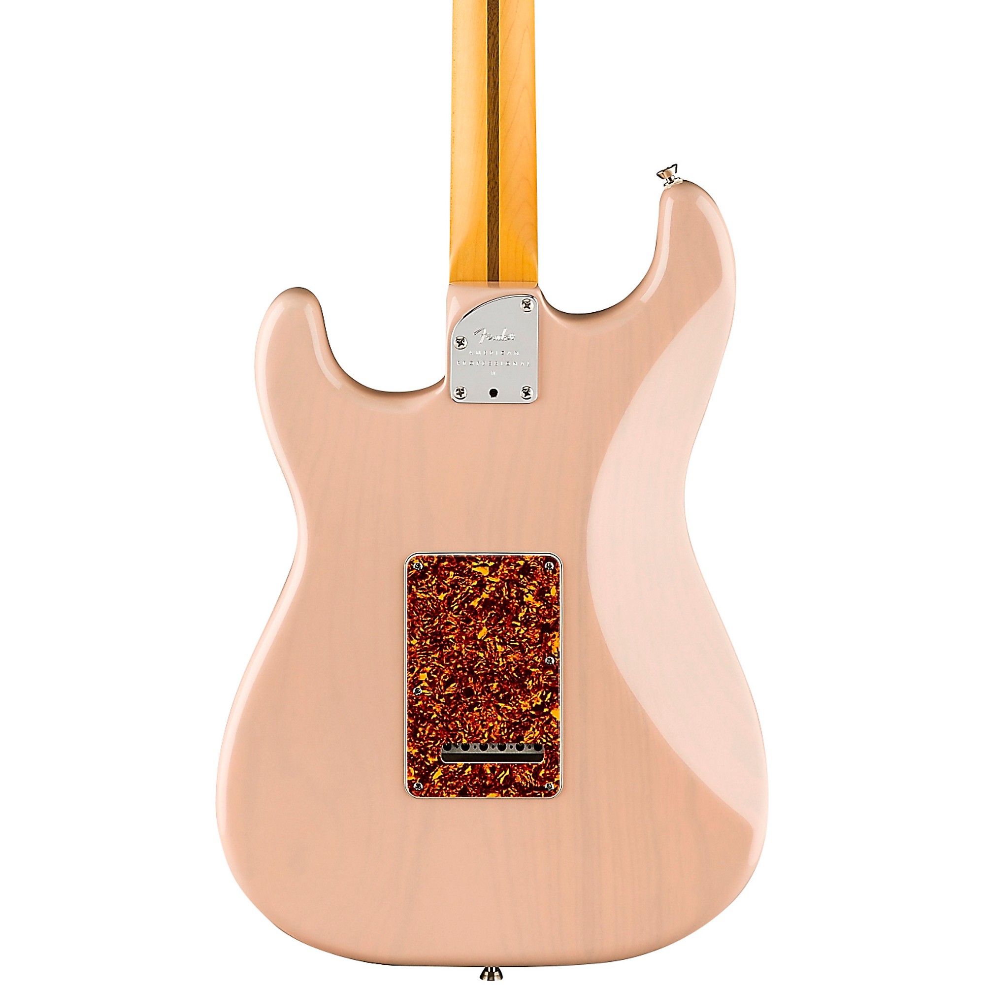 

Электрогитара Fender American Professional II Stratocaster Thinline, ограниченная серия, прозрачный корпус, розовая