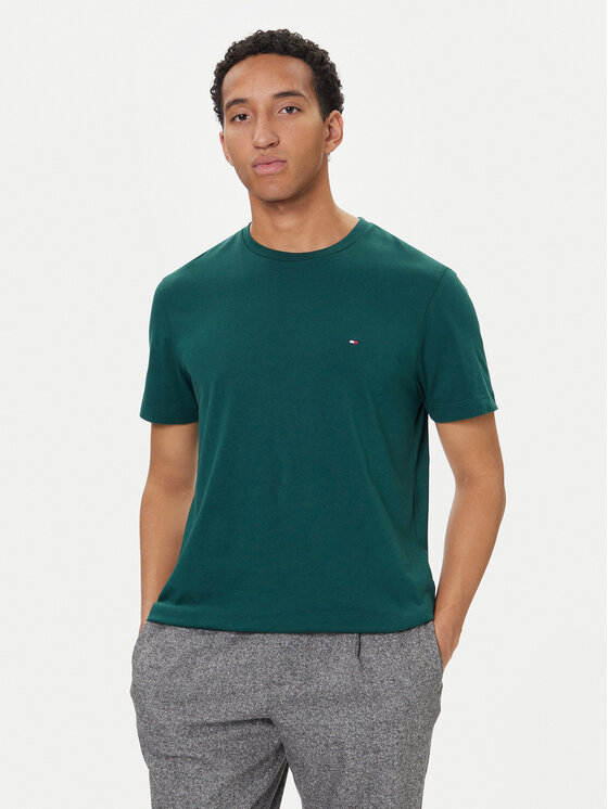 

Футболка regular fit Ess Seasonal MW0MW39995 Tommy Hilfiger, зеленый