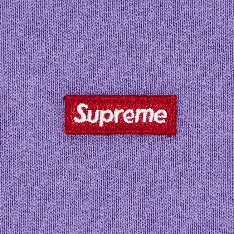 Толстовка Supreme Small Box Hooded Sweatshirt Light Purple, фиолетовый — фото 2