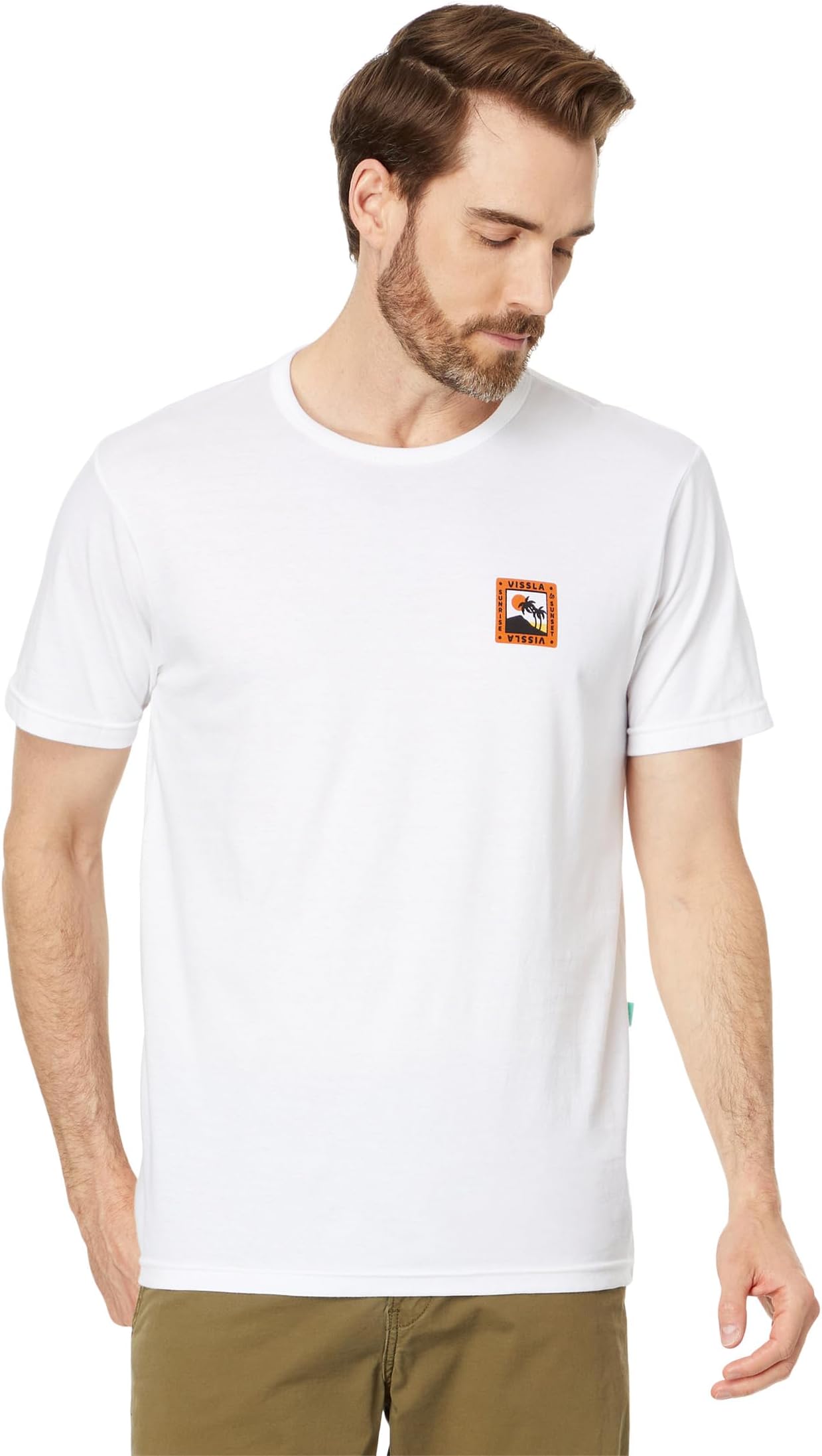 

Футболка VISSLA Sunrise Organic Short Sleeve Tee, белый