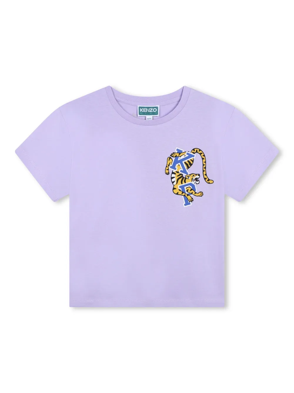 

Футболка с графичным принтом Kenzo Kids, фиолетовый