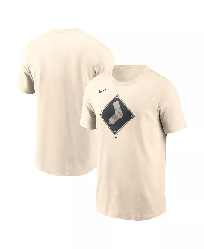 

Мужская футболка Chicago White Sox с камуфляжным логотипом, кремового цвета Nike