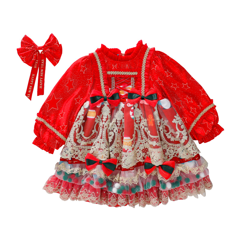Платье для девочек PROTECTCAMEL, 2085 skirt+headdress+petticoat — фото 2