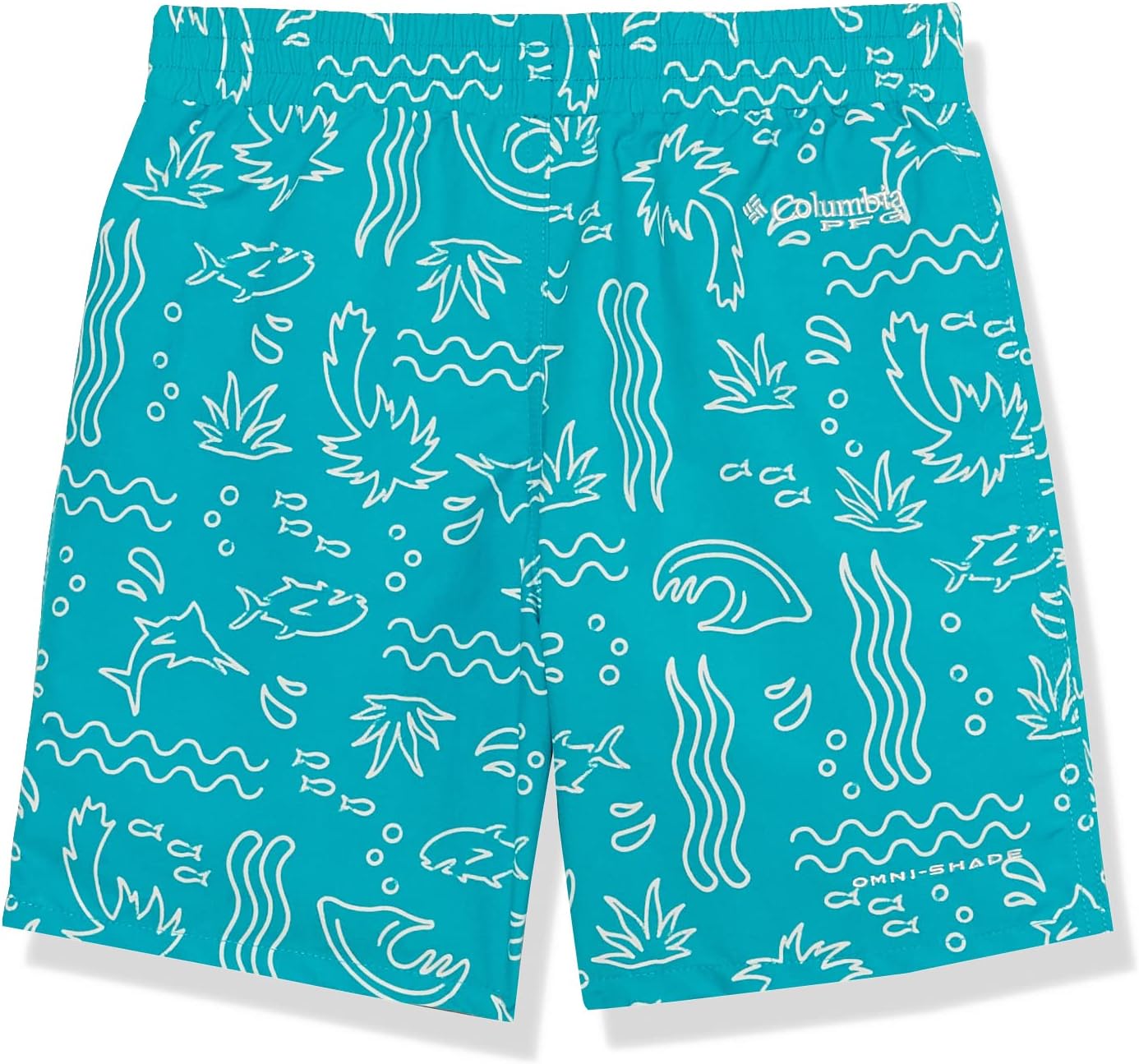 Columbia Unisex-Child Super Backcast шорты, Ocean Teal Marlin Shores — фото 2