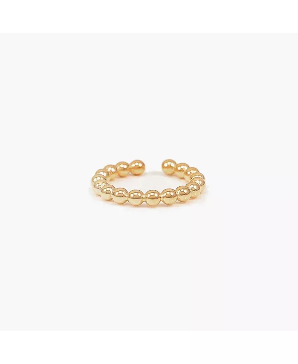 

Открытое кольцо с шариковой цепочкой Brigitte Bearfruit Jewelry, gold