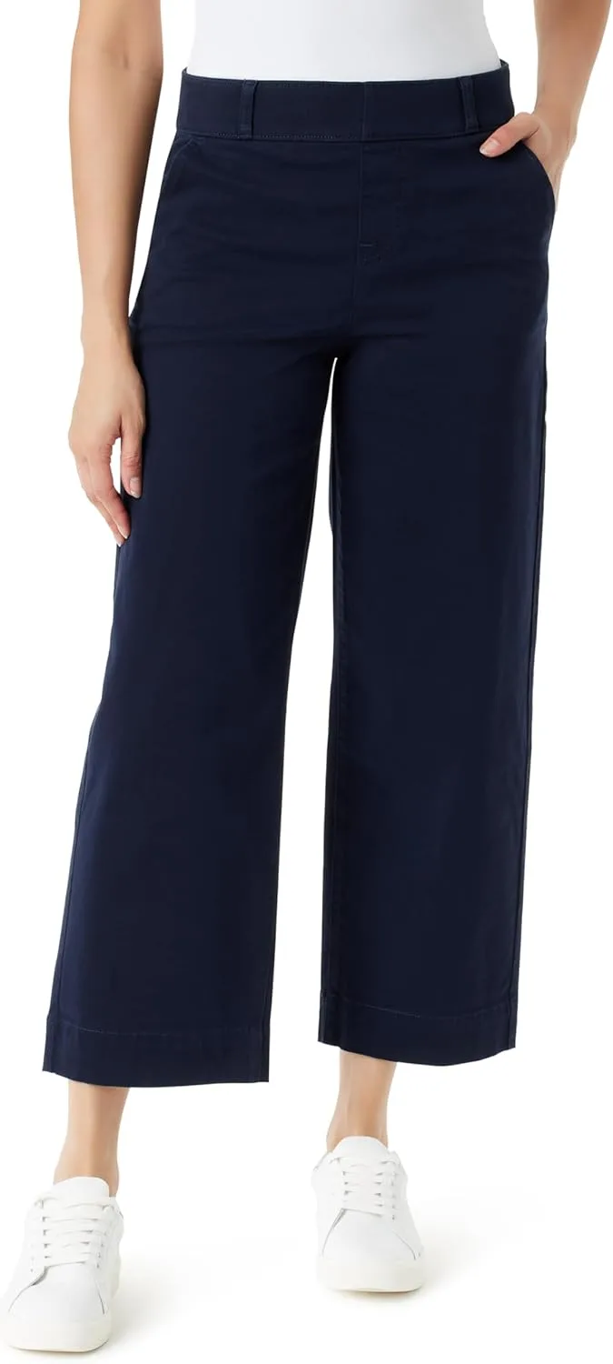 

Gloria Vanderbilt женские брюки Shape Effect Pull on High Rise Wide Leg Crop Standard