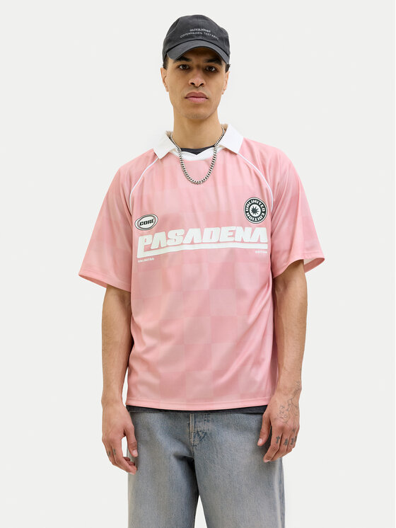 

Свободная рубашка поло Retreat 12277379 Jack&Jones, розовый