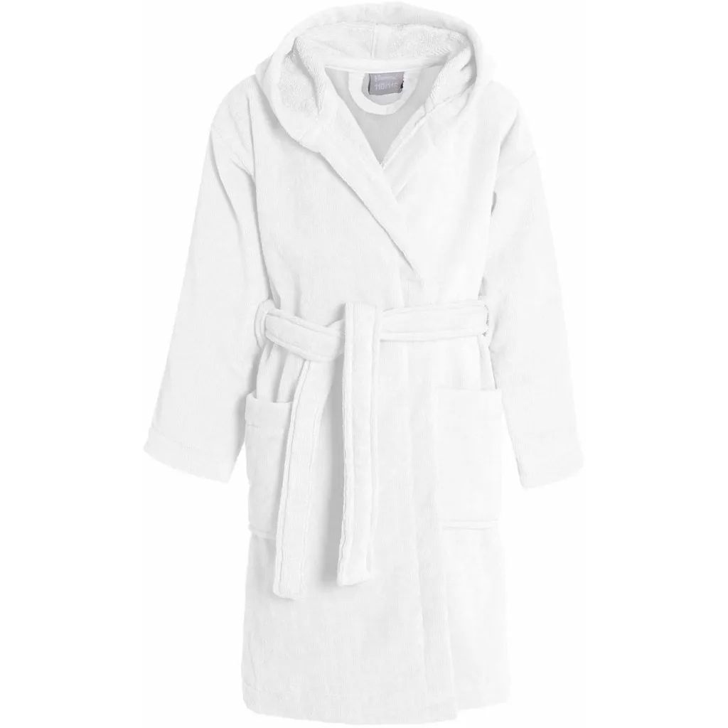 

Детский халат для купания Pure, 1 шт., с длинными рукавами, с накладными карманами Seahorse, белый