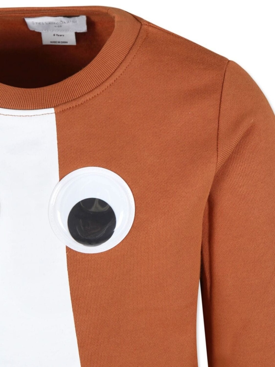 Stella McCartney Kids толстовка с принтом лошади, коричневый — фото 3