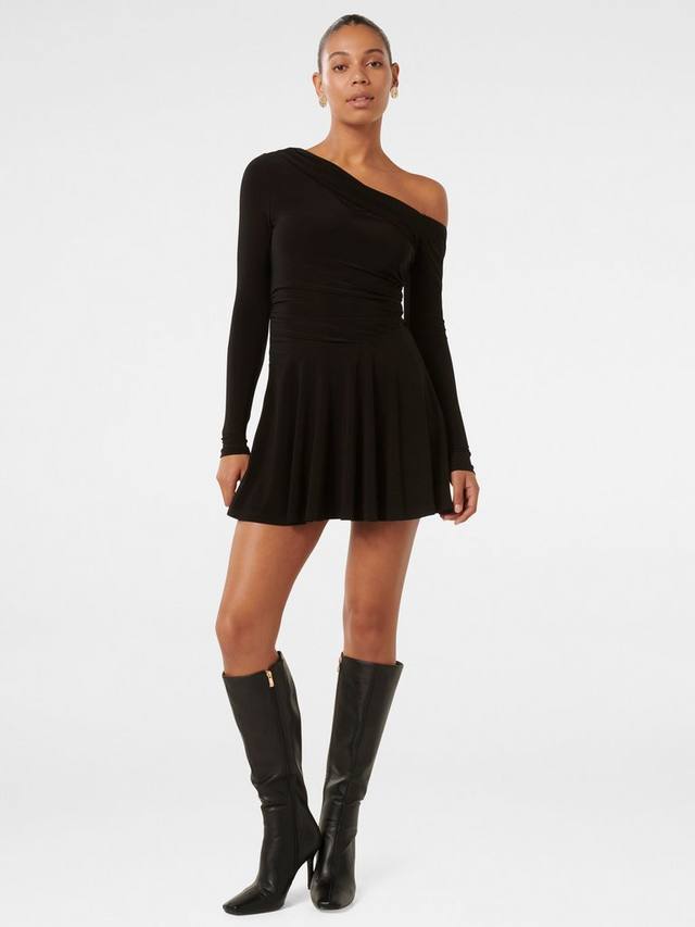 

Мини-платье elise jersey twist из твиста Forever New, черный