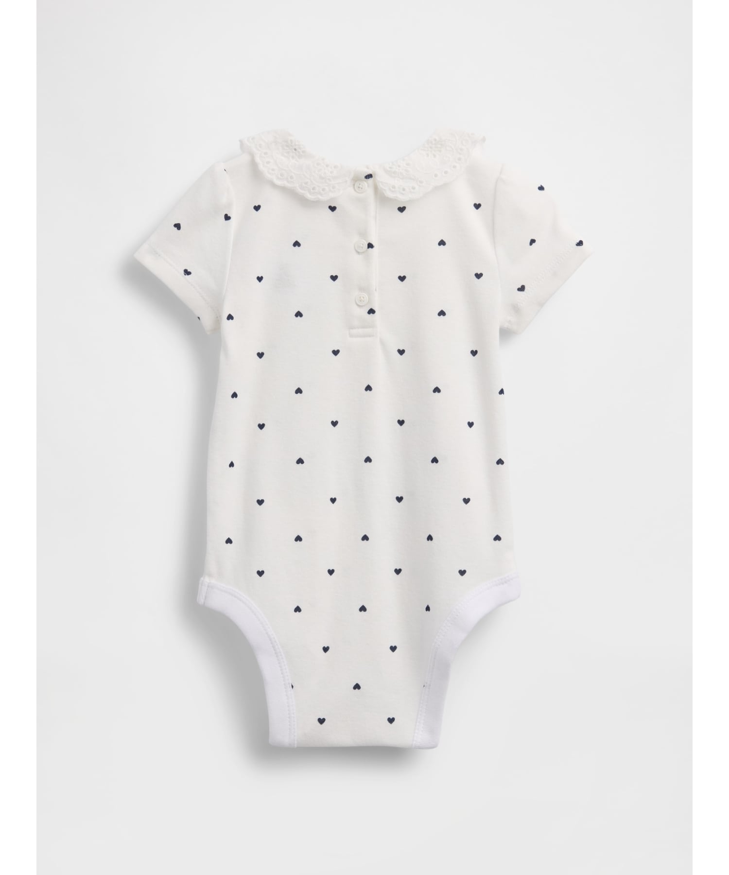 Боди с воротником Питера Пэна от Brannan Bear (для младенцев) Gap, NAVY_HEARTS — фото 2
