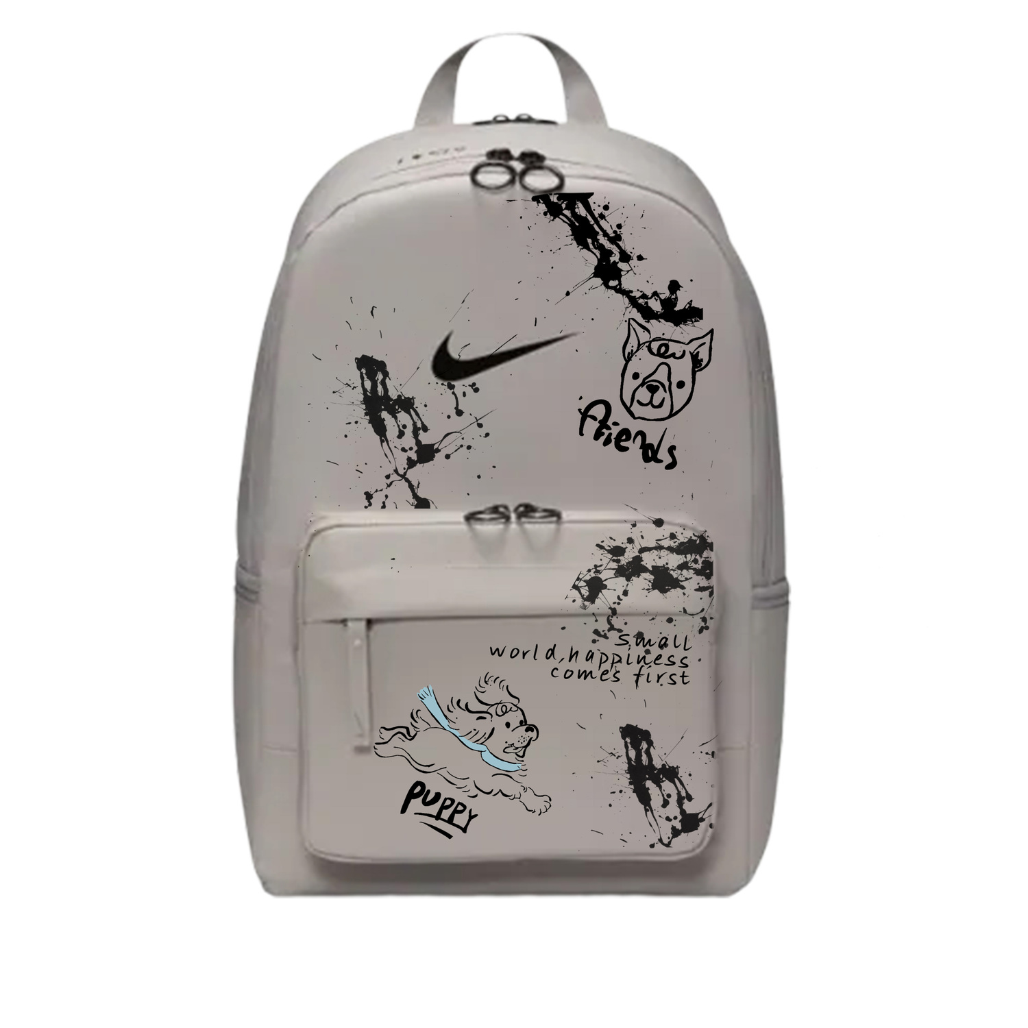 

Nike Тканевый рюкзак Regular Unisex Multicolor, Ink Splatter Puppy