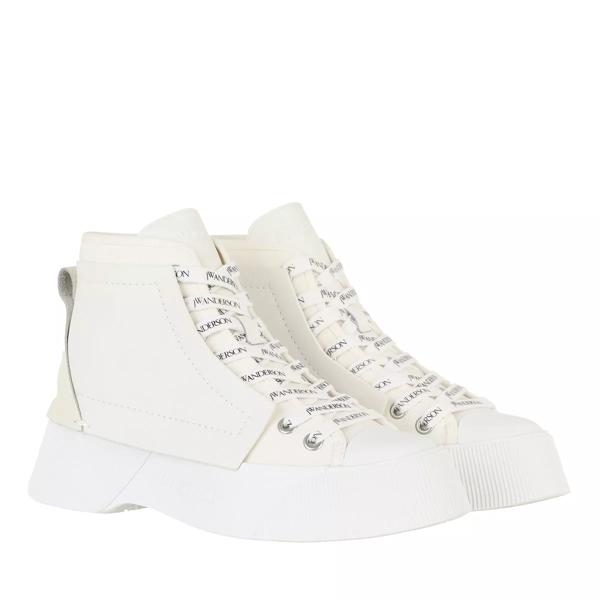 

Кроссовки calf canvas sole high-top sneakers J.W. Anderson, белый