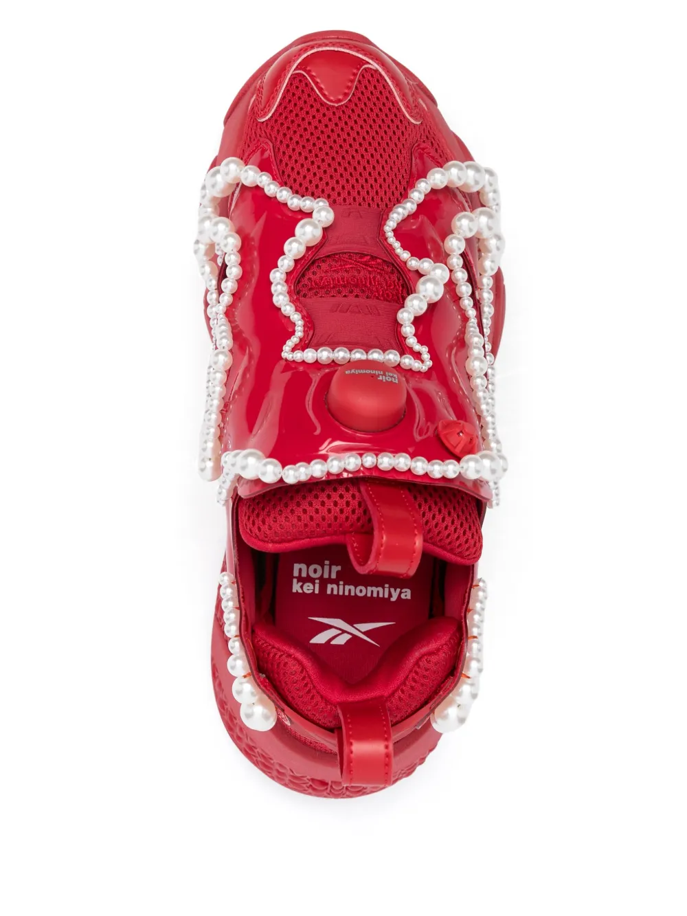 Кроссовки с искусственным жемчугом из коллаборации с Reebok Noir Kei Ninomiya, красный — фото 4