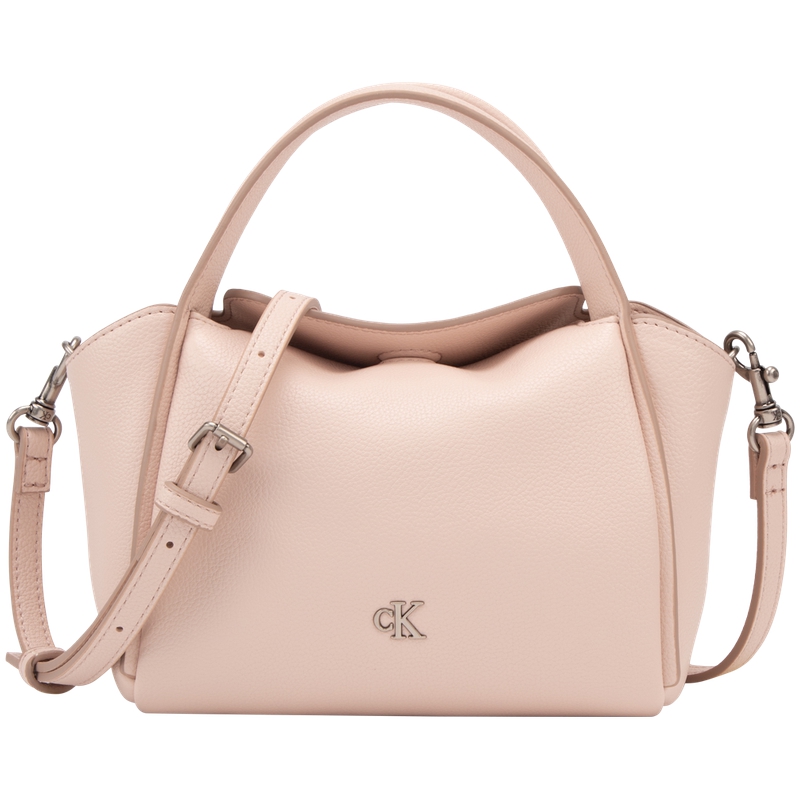 

Calvin Klein Сумка через плечо из смесового материала среднего размера для женщин в розовом цвете ракушка, VFS-Shell Pink
