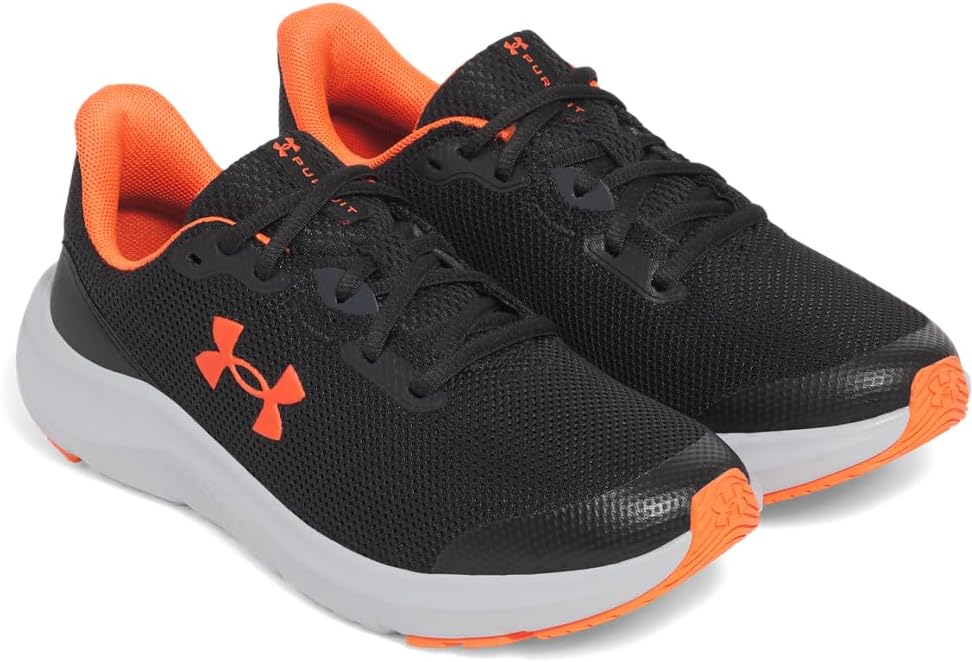 Кроссовки Under Armour Pursuit 4 для мальчиков школьного возраста, черный/красный — фото 2