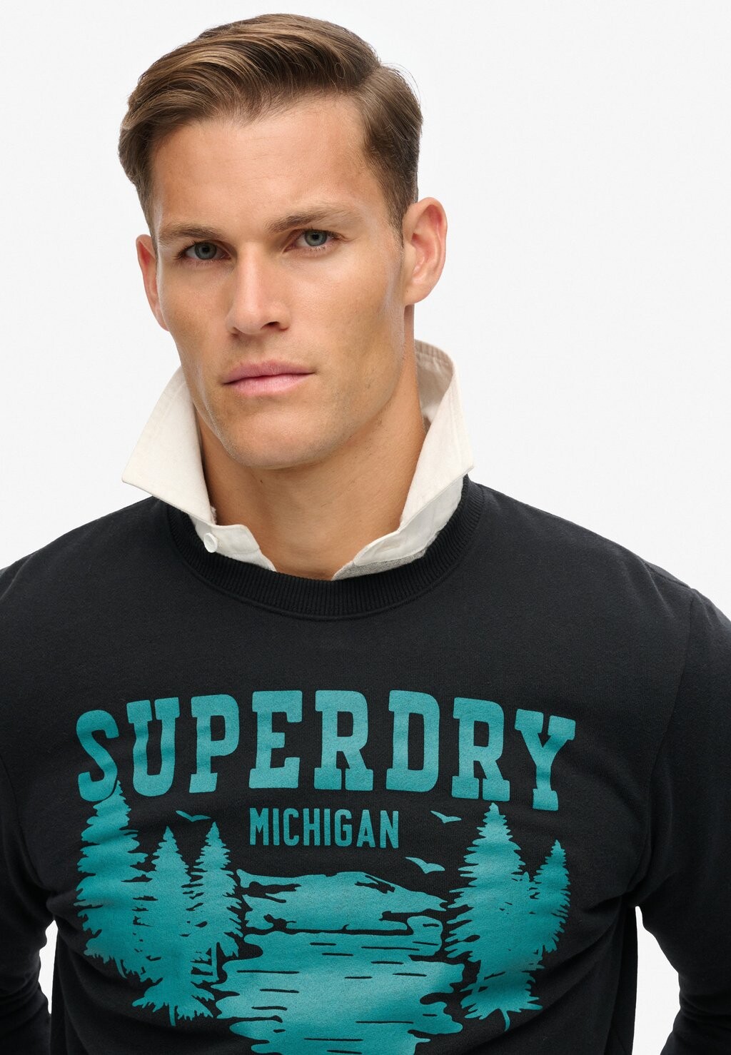 

Толстовка GRAPHIC CREW Superdry, черный