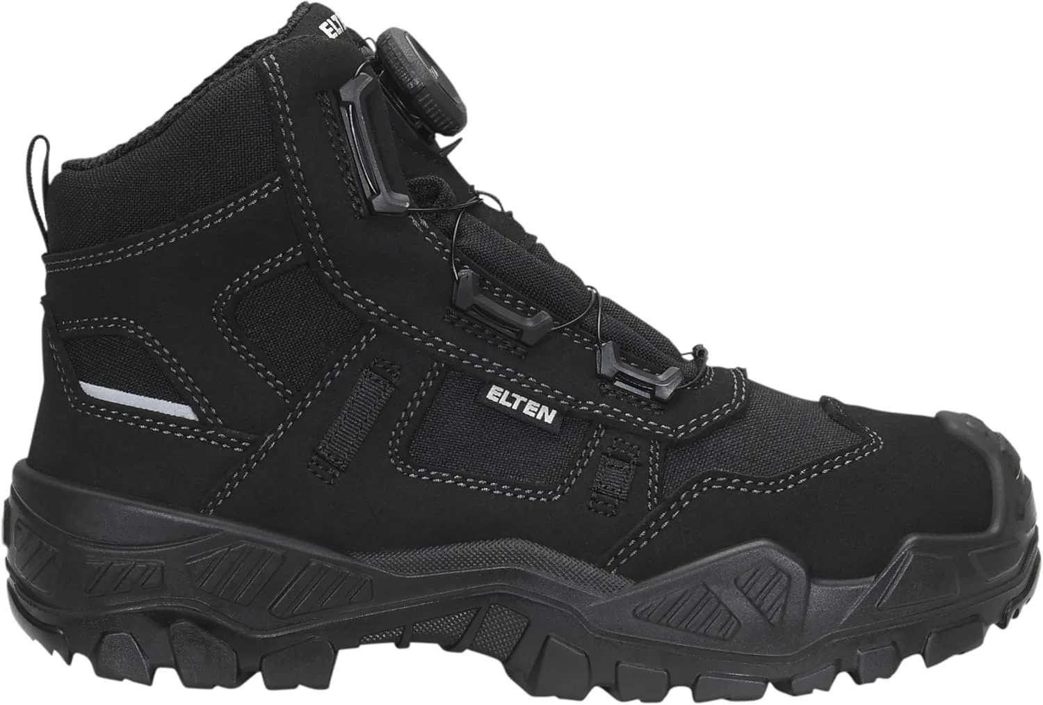 Защитные ботинки ELTEN Unisex Mike Boa Black Mid Esd S3s — фото 2