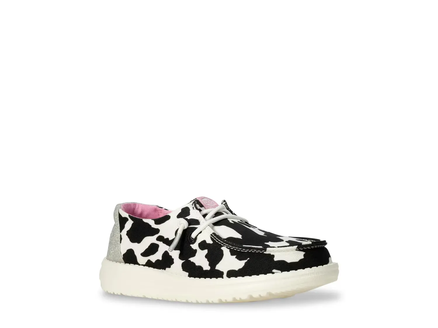

Wendy Cowgirl Sparkle Слипоны - детские Heydude, Black/White Cow Print