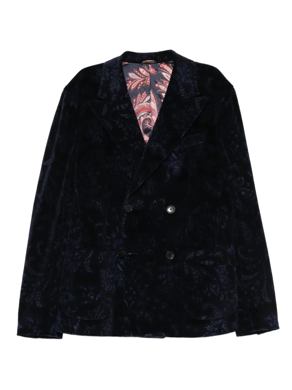 

Двубортный пиджак Etro, синий