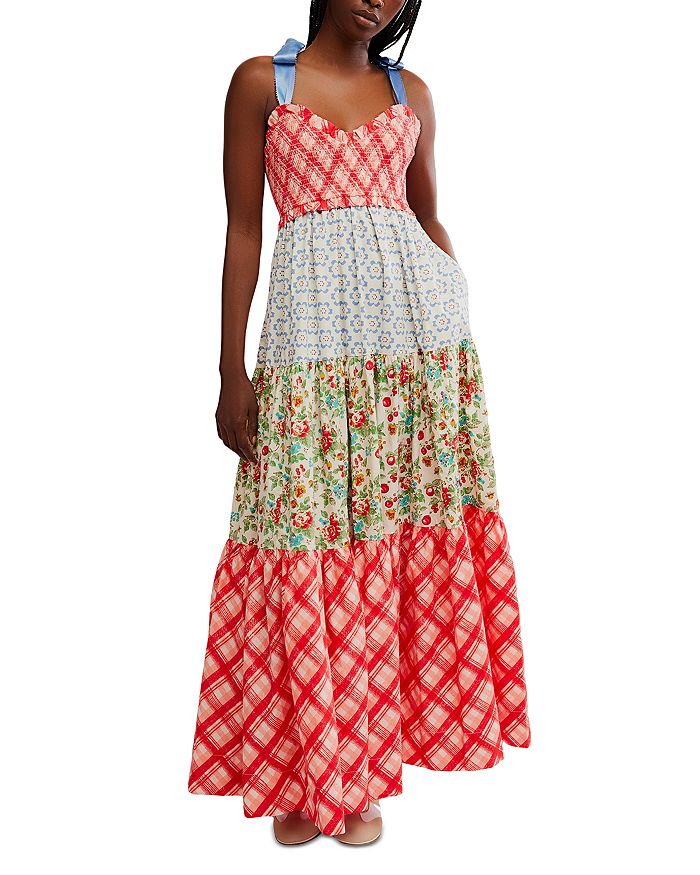 

Платье макси Bluebell Free People, красный