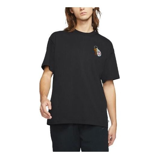 

Футболка sb skateboard round neck pullover short sleeve black Nike, черный