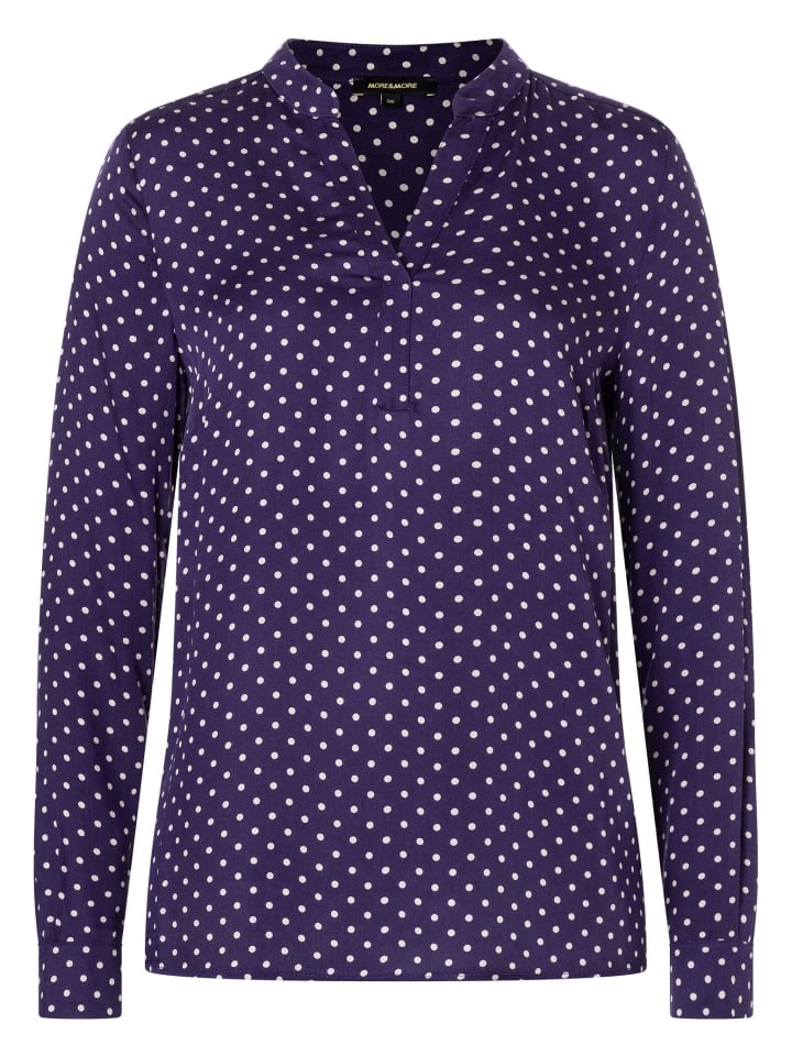 

Блузка в мелкий горошек, чисто-фиолетового цвета More & More