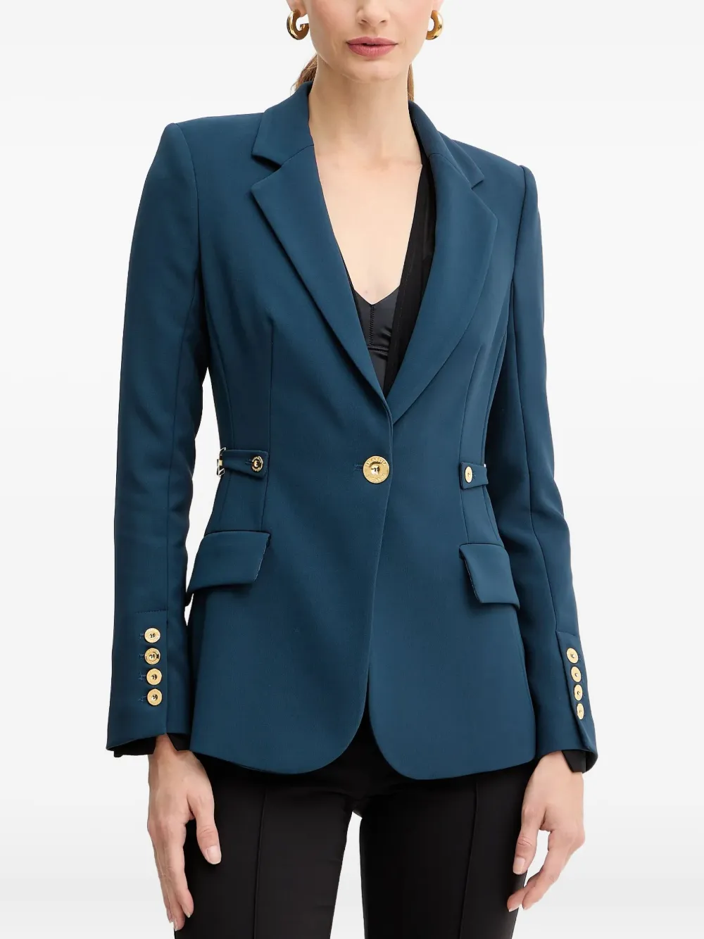 

Блейзер с декоративными пуговицами Elisabetta Franchi, синий