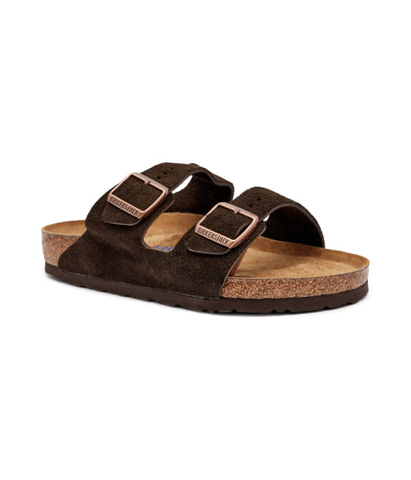 

Кожаные тапочки Аризона Birkenstock, коричневый