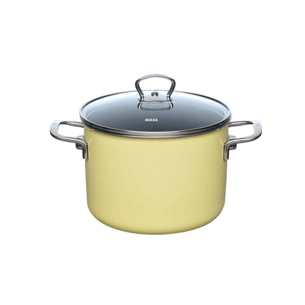 

NOUVELLE PUR Кастрюля для мяса со стеклянной крышкой 4 л желтый Riess