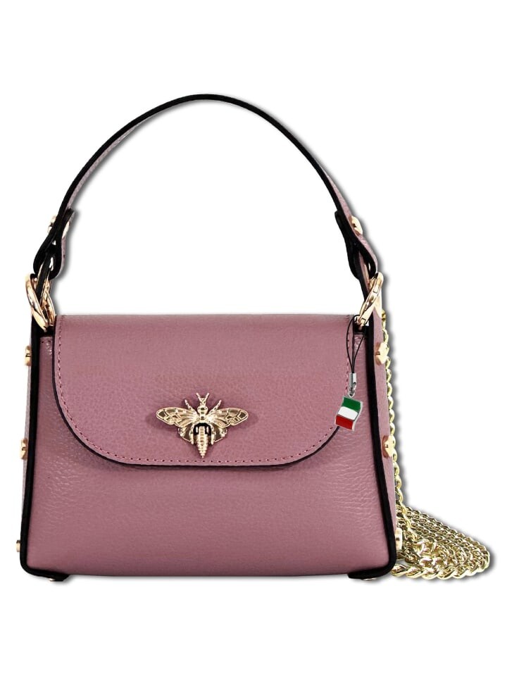 

Наплечная сумка Florence Umhängetasche Leder rosa, antik ca. 19cm