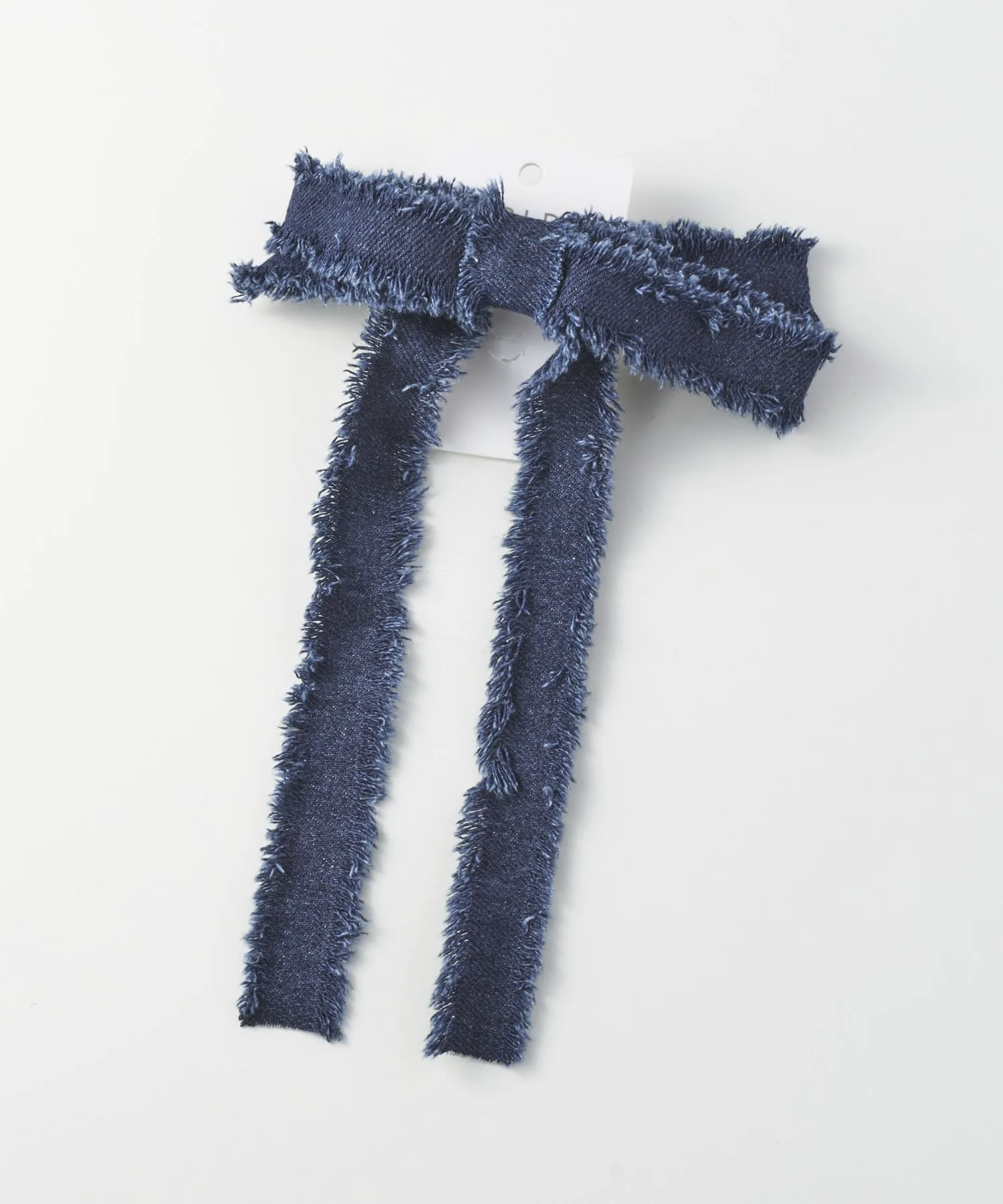 Заколка для волос из обрезанной джинсовой ленты Goldy, Light blue — фото 4