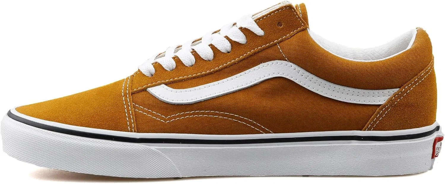 Детские спортивные кроссовки Vans Classic Unisex для скейтбординга, Fatal Floral Golden Brown — фото 2