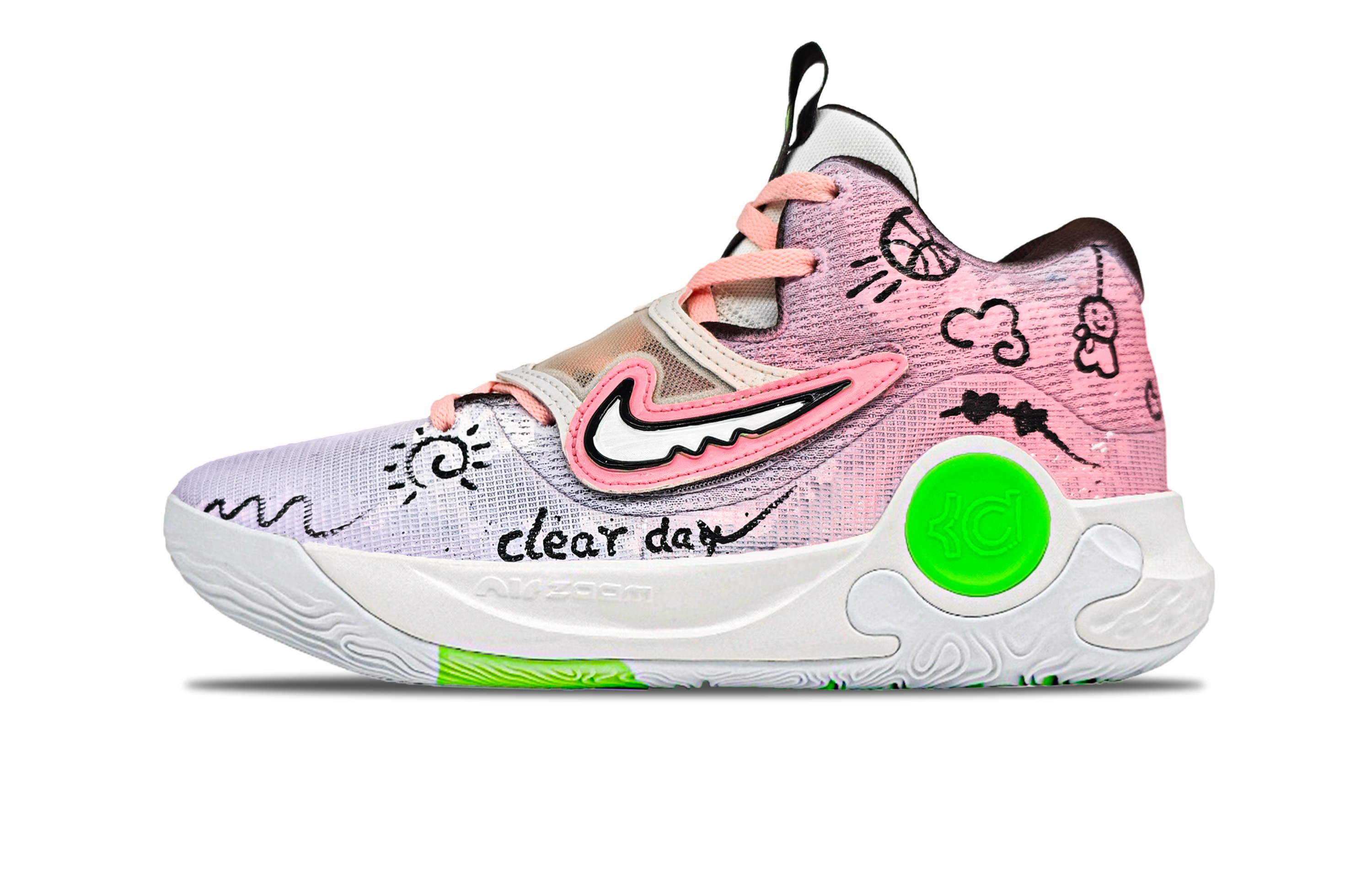 

Nike Баскетбольные кроссовки KD Trey 5 X мужские, низкие, белые