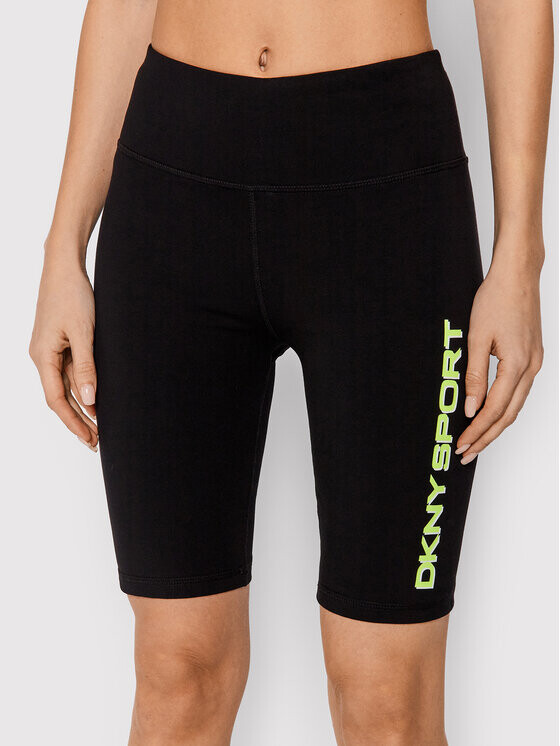 

Байкерские шорты узкого кроя Dkny Sport, черный