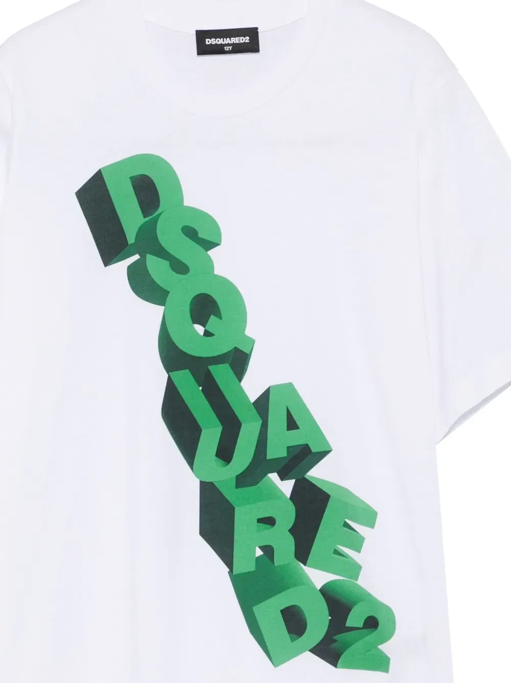Футболка с графичным принтом Dsquared2 Kids, белый — фото 3