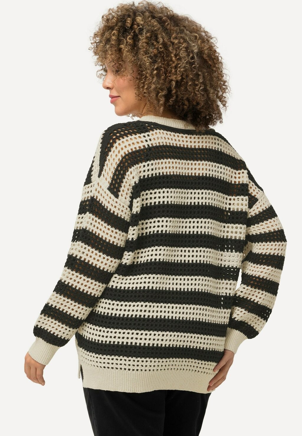 

Джемпер STRIPED LONG SLEEVE Ulla Popken, кремовый